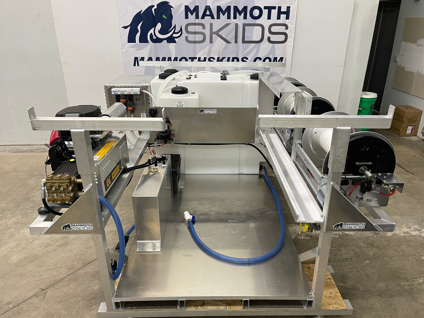 6.5 Foot - Fully Assembled Aluminum Pressure Washing Skid