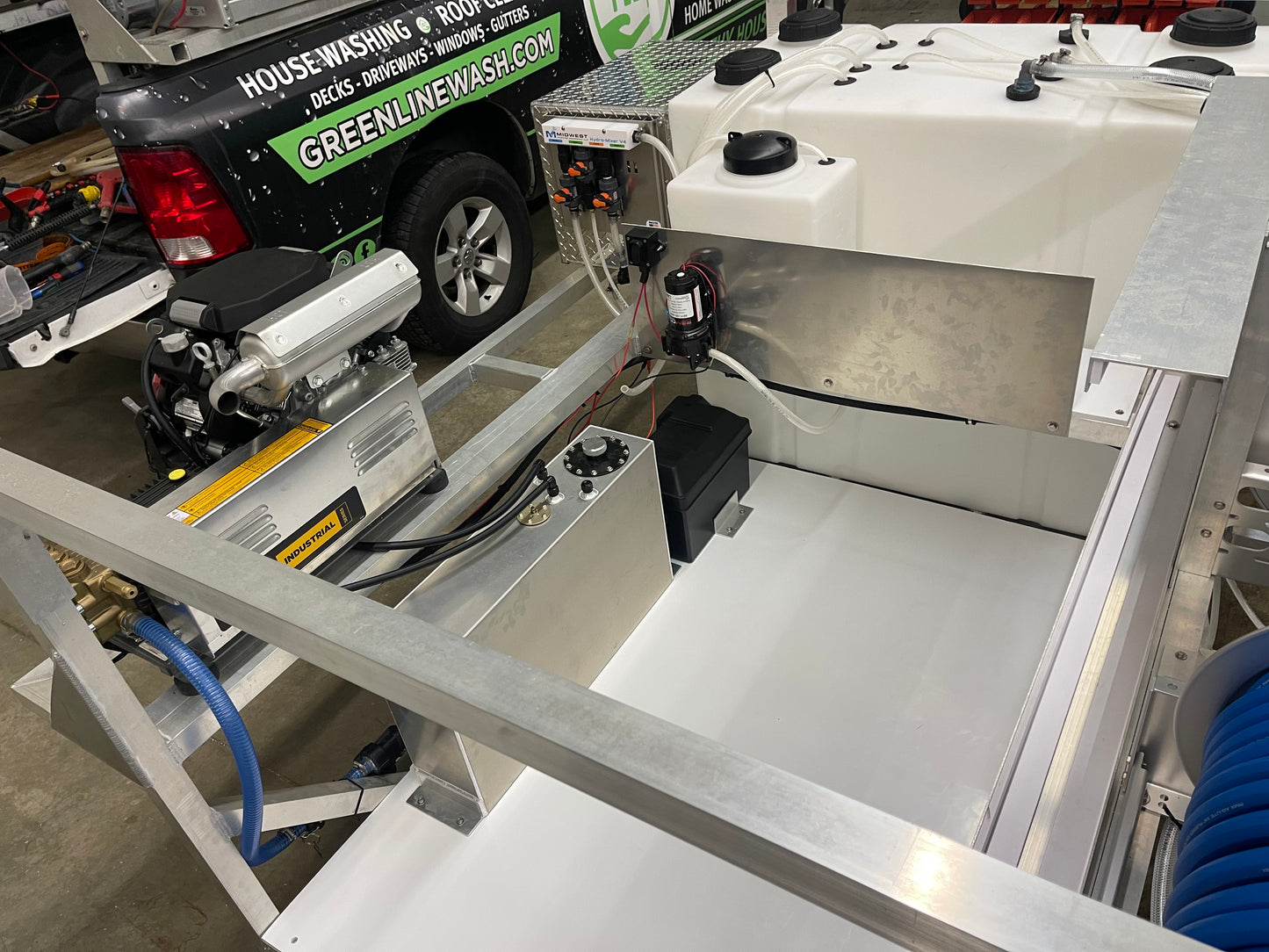 8 Foot - Fully Assembled Skid - Manual Reels