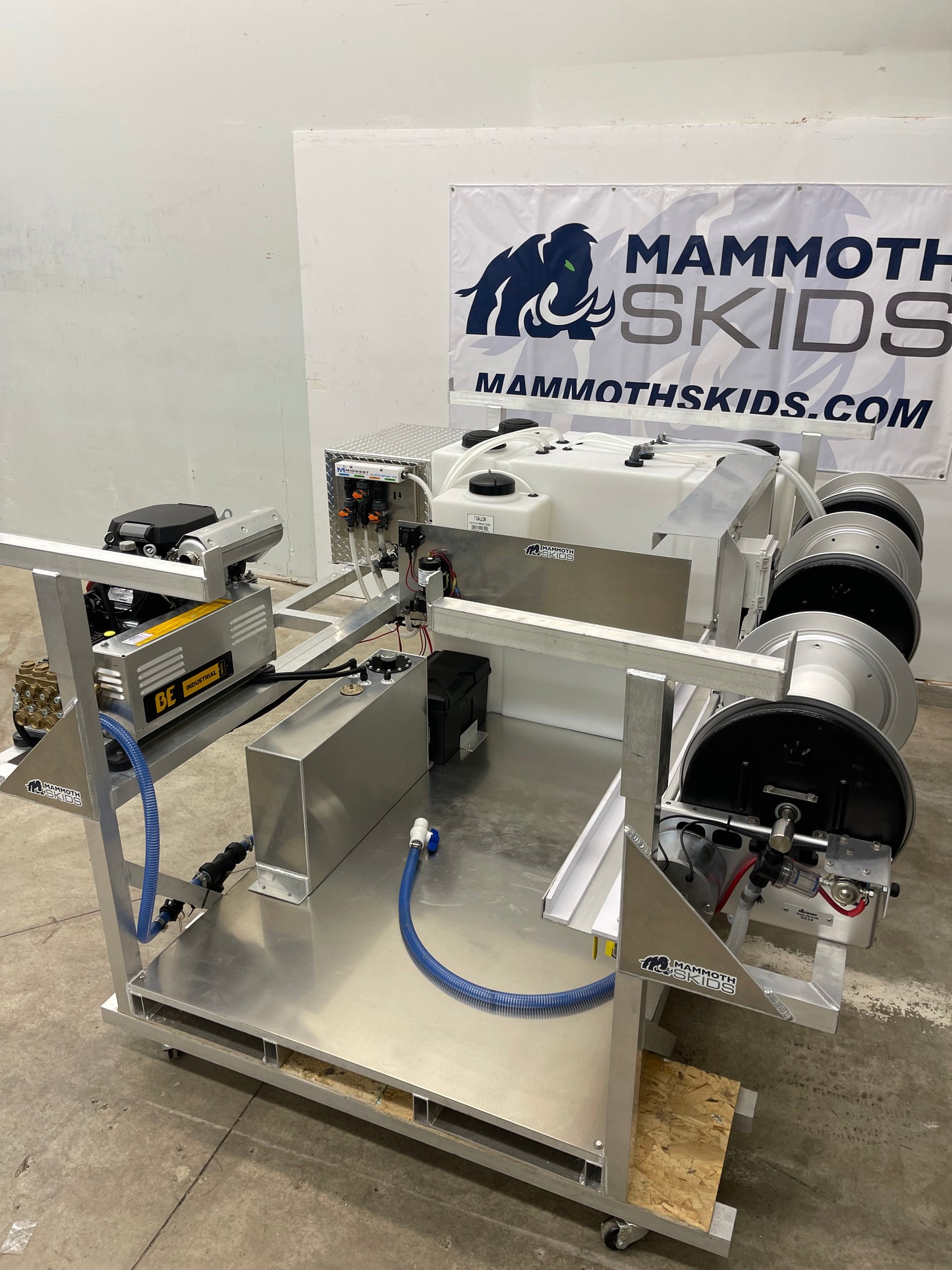 5 Foot - Fully Assembled Aluminum Pressure Washing Skid