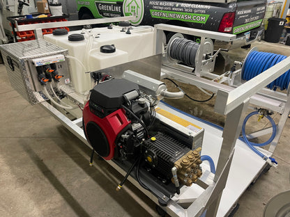 8 Foot - Fully Assembled Skid - Manual Reels