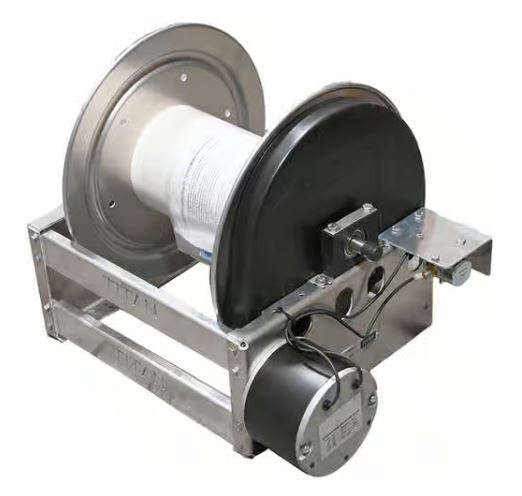 Titan Electric Hose Reel - Aluminum Frame with Stainless Steel Manifold